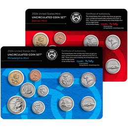 2026 P and D Uncirculated Sets (includes rare 1776-2026 penny)
