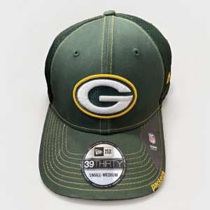 NWT New with Tags Green Bay PACKERS Size Small/Medium Fitted Stretch Hat Cap Official NFL New
